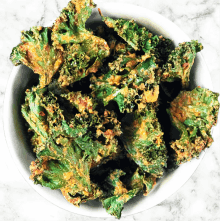 Organic Crispy + Cheesy Kale Chips w Roasted Sunflower Seeds [vegan] [gluten free]