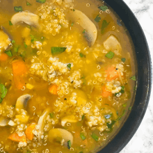 ORGANIC MUSHROOM QUINOA SOUP