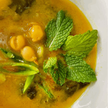 Spiced Chickpea Turmeric Soup